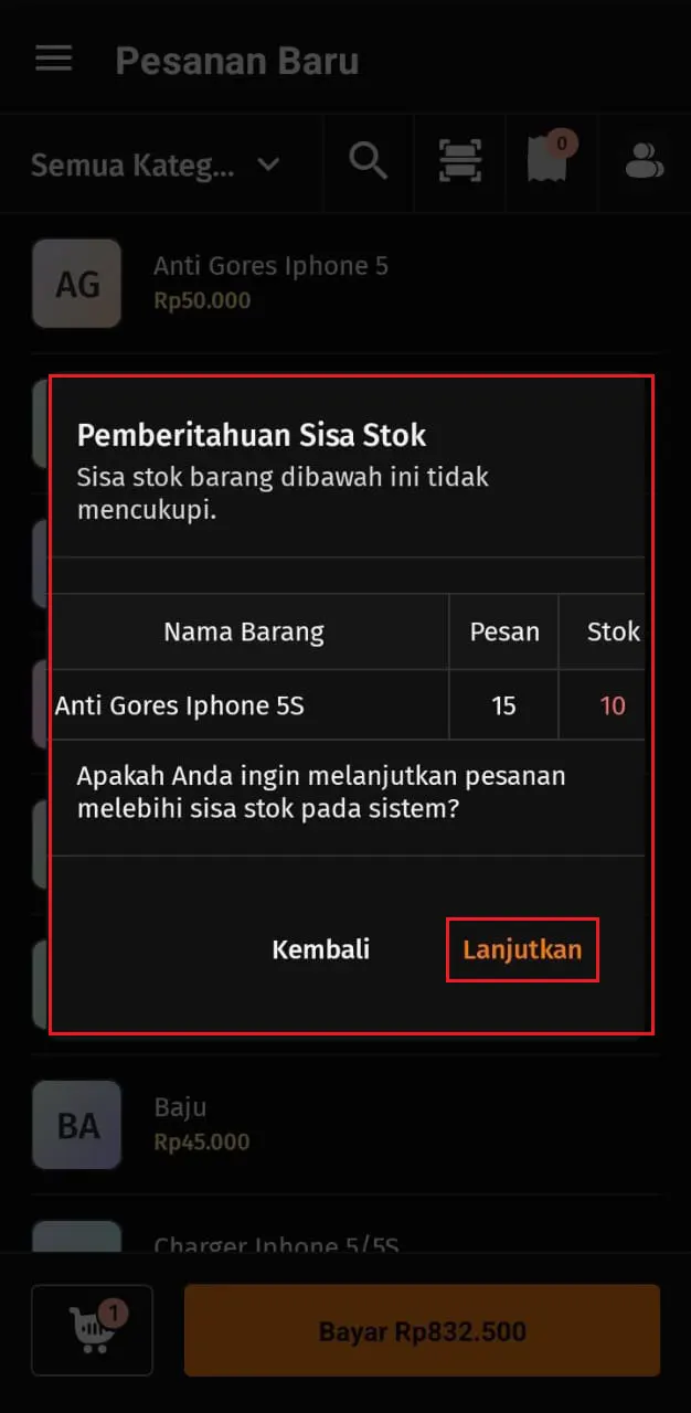 Cara membatasi stok